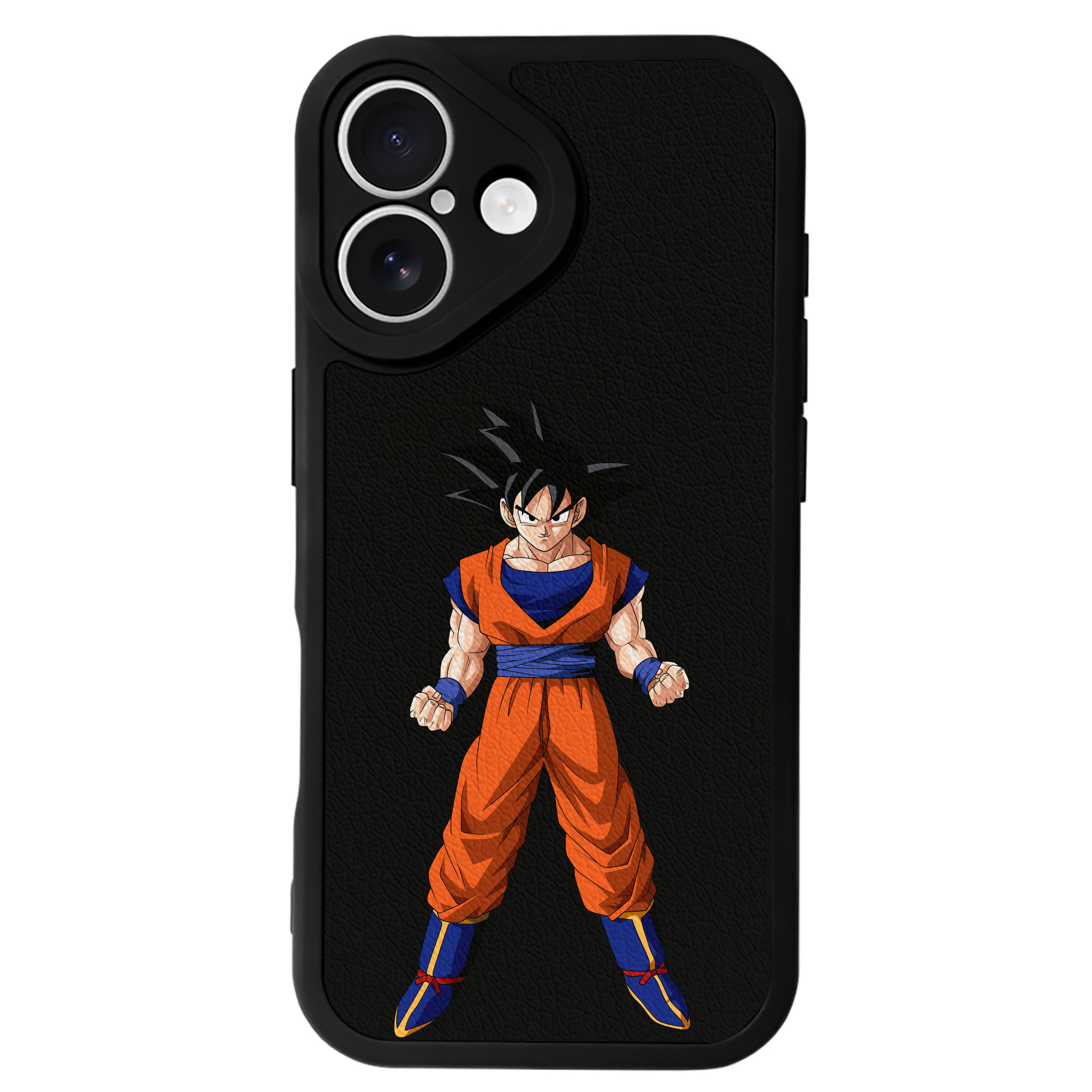 （画像用） ドラゴンボール 孫悟空（そん ごくう）Son Goku カカロット DRAGON BALL Kakarotto 【iPhone 16シリーズ対応】シリコンスマホケース（レザー調） 材質：シリコン